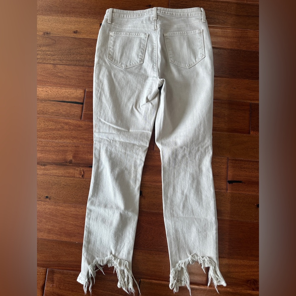 L’AGENCE Distressed Denim in Tan - Picture 7 of 9